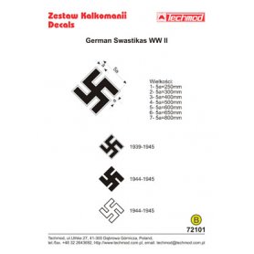Kalkomanie German WWII Swastikas 