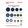 Kalkomanie British National Insignias III 