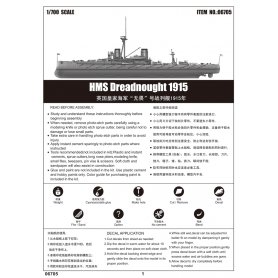 Trumpeter 1:700 HMS Dreadnought 1915