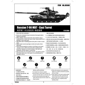 Trumpeter 1:35 T-90A MBT cast turret
