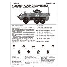 Trumpeter 1:35 Canadian AVGP Grizzly 6x6 wczesna wersja