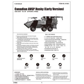 Trumpeter 1:35 Canadian AVGP Husky 6x6 wczesna wersja