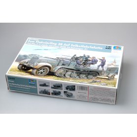 Trumpeter 1:35 2cm Flakvierling 38 auf Selbstfahrlafette Sd.Kfz.7/1 wczesna wersja w/Sd.Anhanger 51