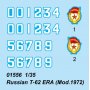 TRUMPETER 1:35 01556 RUSSIAN T-62 ERA (MOD.1972)
