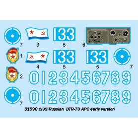 Trumpeter 1:35 BTR-70 APC wczesna wersja