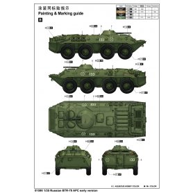 Trumpeter 1:35 BTR-70 APC wczesna wersja