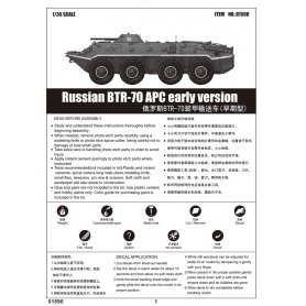 Trumpeter 1:35 BTR-70 APC wczesna wersja