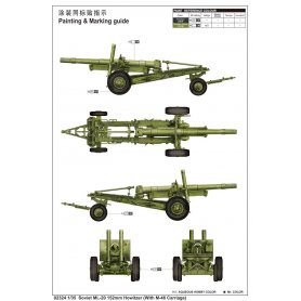TRUMPETER 1:35 02324 SOVIET ML-20 152MM HOWITZER (WITH M-46 CARRIAGE)
