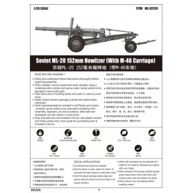 TRUMPETER 1:35 02324 SOVIET ML-20 152MM HOWITZER (WITH M-46 CARRIAGE)