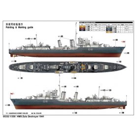Trumpeter 05332 HMS Zulu Tribal Class 1941