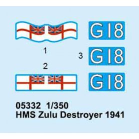 Trumpeter 05332 HMS Zulu Tribal Class 1941