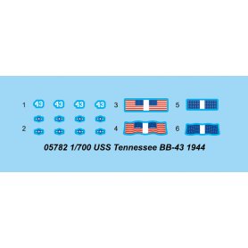 Trumpeter 1:700 USS Tennessee BB-43 1944