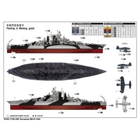 Trumpeter 1:700 USS Tennessee BB-43 1944