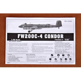 Trumpeter 1:48 Focke Wulf Fw 200 C-4 Condor