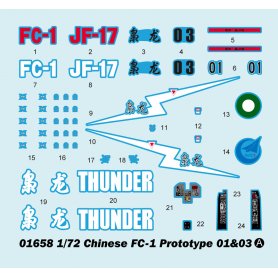 Trumpeter 1:72 Chinese FC-1 Prototype 01 & 03