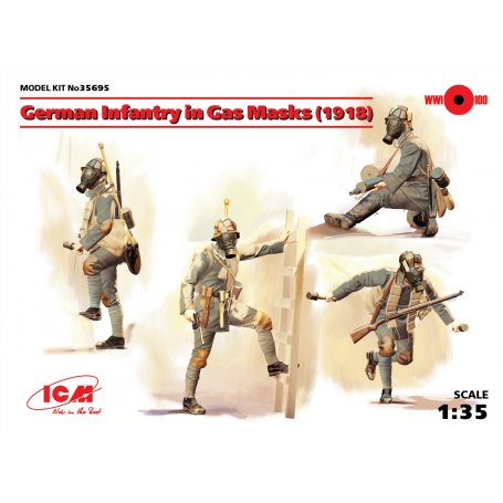 ICM 35695 German Infantry in Gas Masks 1918