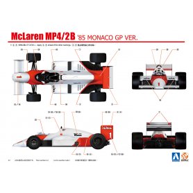 Aoshima 1:20 Mclaren Mp4/2B ’85 Monaco Gp