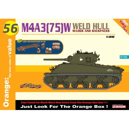 Dragon Cyber Hobby 9156 M4A3 (75) w Welded Hull