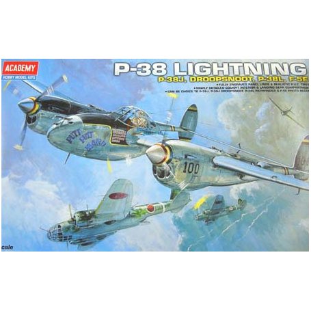 Academy 2215 P-38E Lightning-12282
