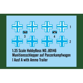 Hobby Boss 1:35 Munitionsschlepper auf Pz.Kpfw.I Ausf.A w/ammo trailer