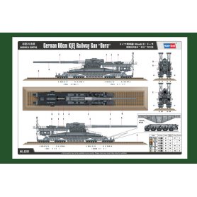 HOBBY BOSS 82911 1/72 German 80cm K(E) Railway Gun