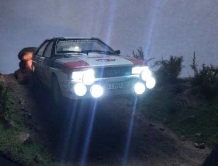 Model z oświetleniem LED