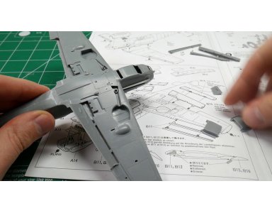 Budowa Bf-109 - klapy, sloty (trochę teorii lotniczej) i malowanie podkładem